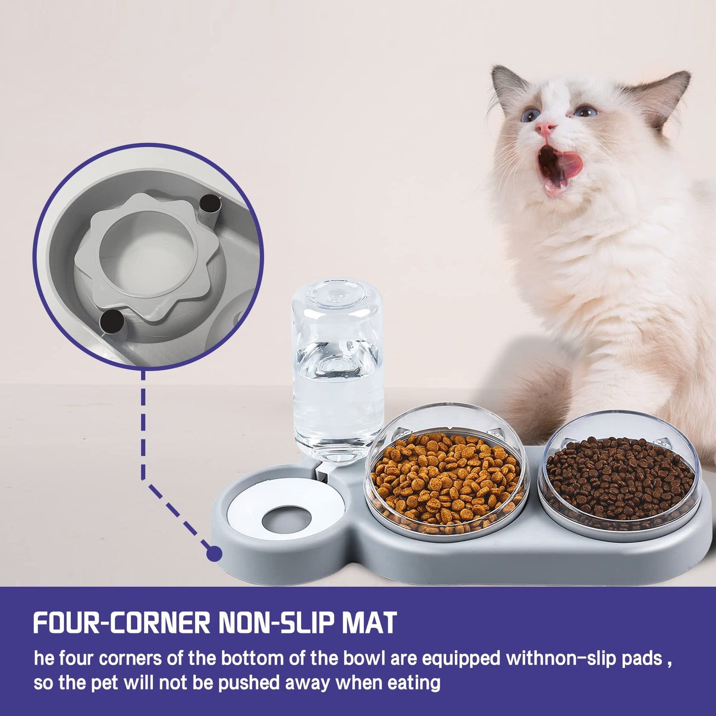 Raised Cat Bowl - Suitable for Cats and Puppies