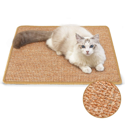 Scratching Mat for Cats, 60x40 cm Anti-scratch in Natural Sisal